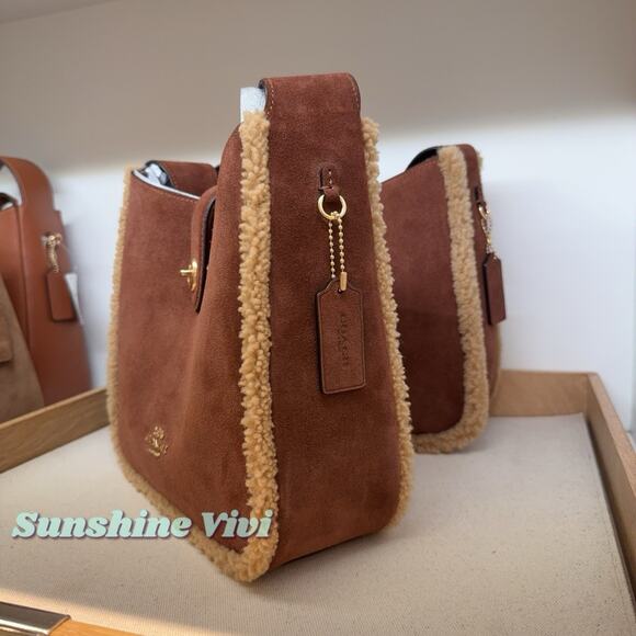 NWT Coach CCZ26 Hadley Convertible Crossbody Bag Vintage Brown Gold Multi - Picture 2 of 8